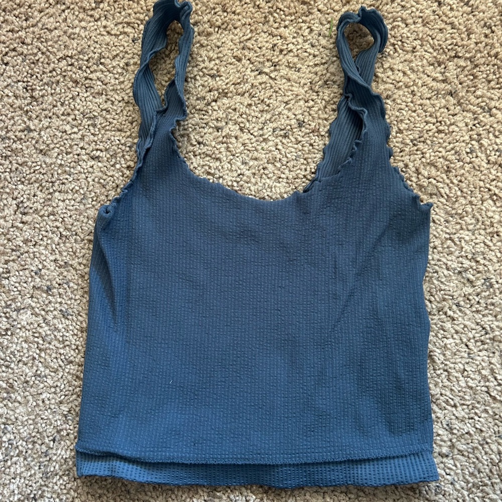 Women's Blue Sleeveless Top